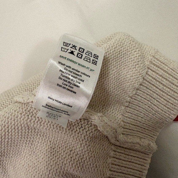 MORI Knit cardigan and pants Set with Orange Accents baby boy 9-12m, EUC - Picture 13 of 15